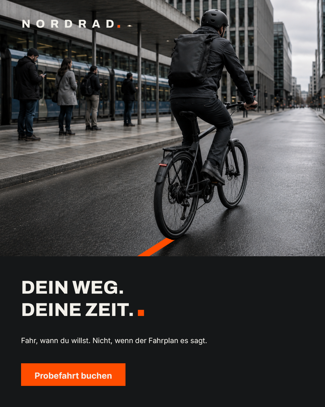 Instagram Feed Anzeige 03 der NORDRAD ONE Kampagne